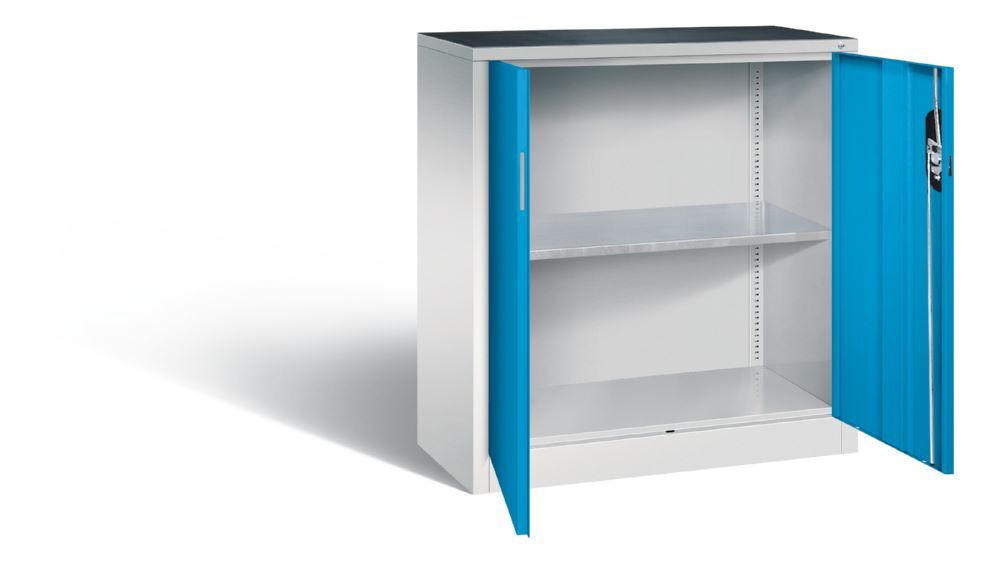 C+P Werkstattschrank mit 2 Türen in lichtblau 930 x 400 x 1000 mm Produktbild C+P Werkstattschrank mit 2 Türen in lichtblau 930 x 400 x 1000 mm bild 2