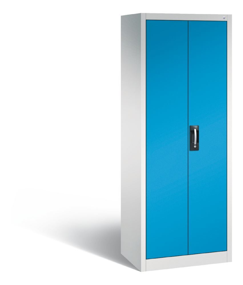 C+P Werkstattschrank mit Flügeltüren lichtblau 700 x 500 x 1950 mm Produktbild C+P Werkstattschrank mit Flügeltüren lichtblau 700 x 500 x 1950 mm