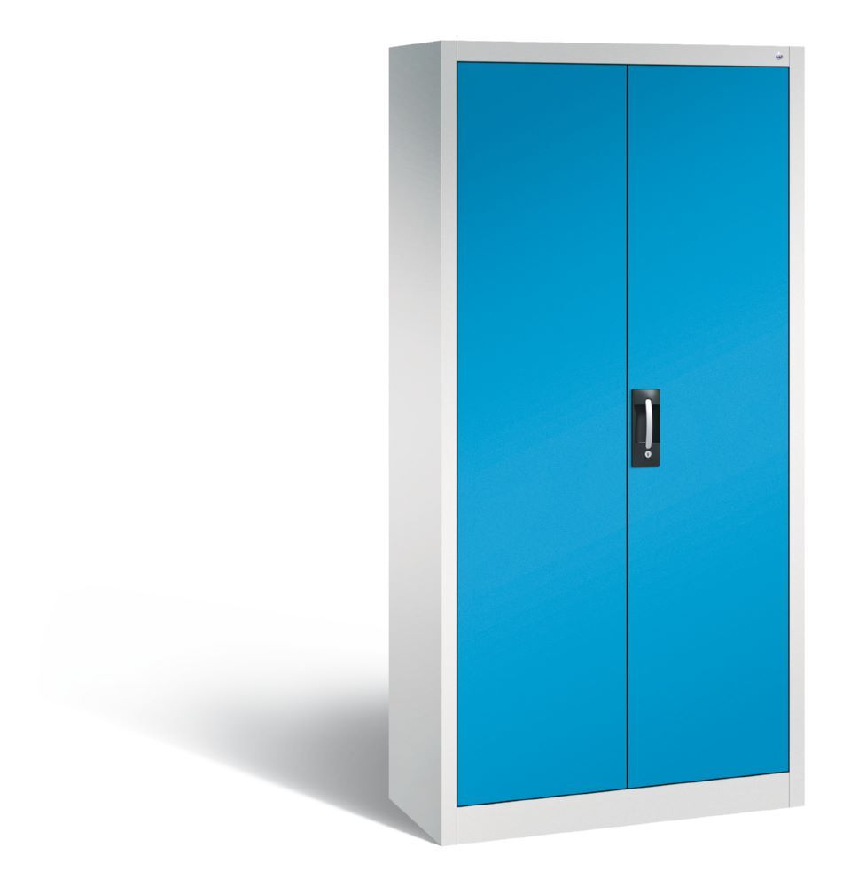 C+P Werkstattschrank mit Flügeltüren in lichtblau 930 x 400 x 1950 mm Produktbild C+P Werkstattschrank mit Flügeltüren in lichtblau 930 x 400 x 1950 mm