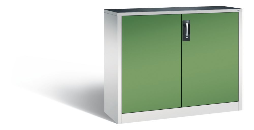 C+P Werkstattschrank ohne Füße in resedagrün grau 1200 x 400 x 1000 mm Produktbild C+P Werkstattschrank ohne Füße in resedagrün grau 1200 x 400 x 1000 mm
