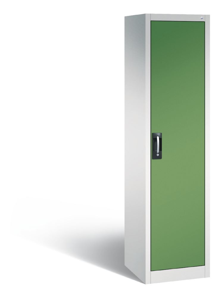 C+P Werkstattschrank mit Zylinderschloss resedagrün 502 x 500 x 1950 mm Produktbild C+P Werkstattschrank mit Zylinderschloss resedagrün 502 x 500 x 1950 mm