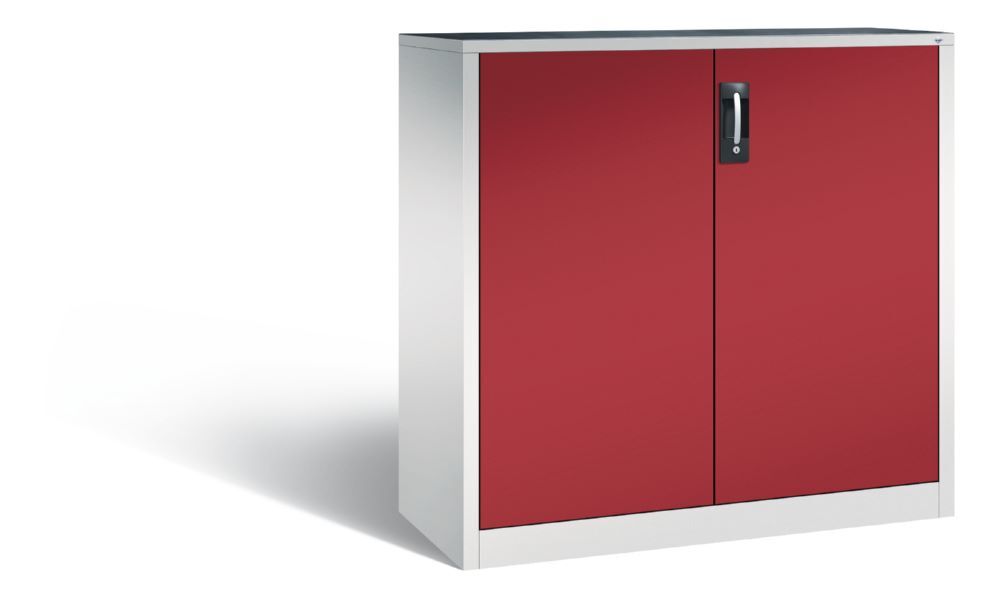 C+P Werkstattschrank mit Flügeltüren in rubinrot 1200 x 500 x 1200 mm Produktbild C+P Werkstattschrank mit Flügeltüren in rubinrot 1200 x 500 x 1200 mm