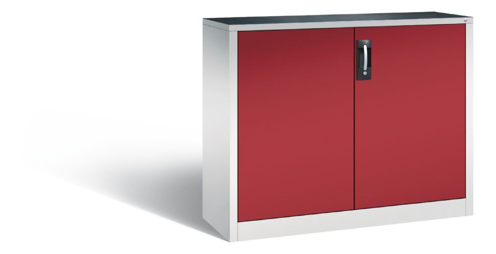 C+P Werkstattschrank ohne Füße rubinrot grau 1200 x 400 x 1000 mm Produktbild C+P Werkstattschrank ohne Füße rubinrot grau 1200 x 400 x 1000 mm