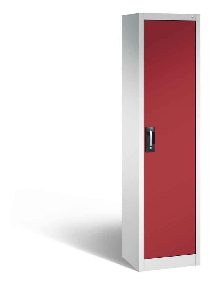 C+P Werkstattschrank Fächerschrank rubinrot grau 502 x 400 x 1950 mm Produktbild C+P Werkstattschrank Fächerschrank rubinrot grau 502 x 400 x 1950 mm