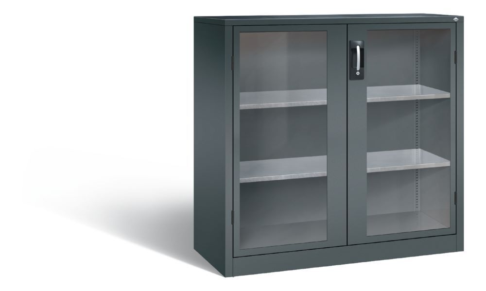 C+P Werkstattschrank Serie 89 mit Fensterrahmen in anthrazit 1200 x 500 x 1200 mm Produktbild C+P Werkstattschrank Serie 89 mit Fensterrahmen in anthrazit 1200 x 500 x 1200 mm
