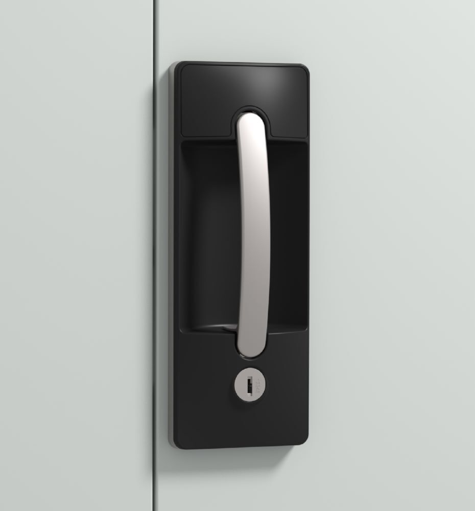 C+P Werkstattschrank mit Fenster und Fächer anthrazit lichtgrau 402 x 400 x 1950 mm Produktbild C+P Werkstattschrank mit Fenster und Fächer anthrazit lichtgrau 402 x 400 x 1950 mm bild 3