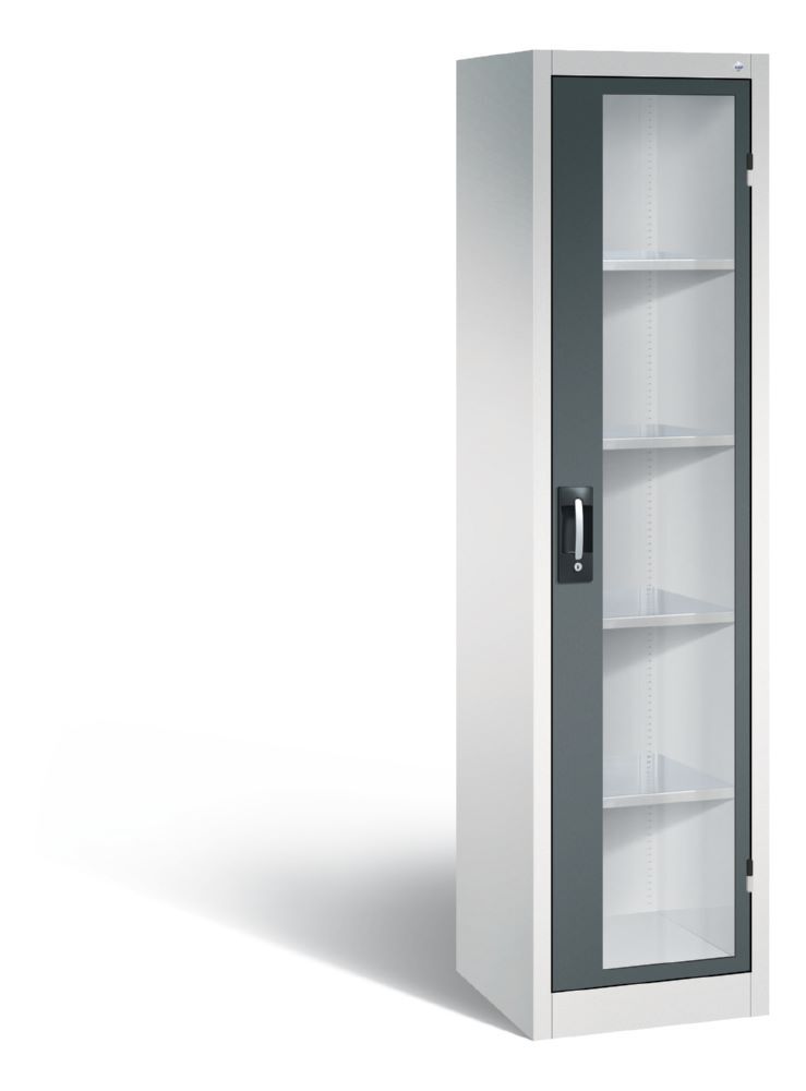 C+P Werkstattschrank mit Fenster last bis 70 kg 502 x 500 x 1950 mm Produktbild C+P Werkstattschrank mit Fenster last bis 70 kg 502 x 500 x 1950 mm