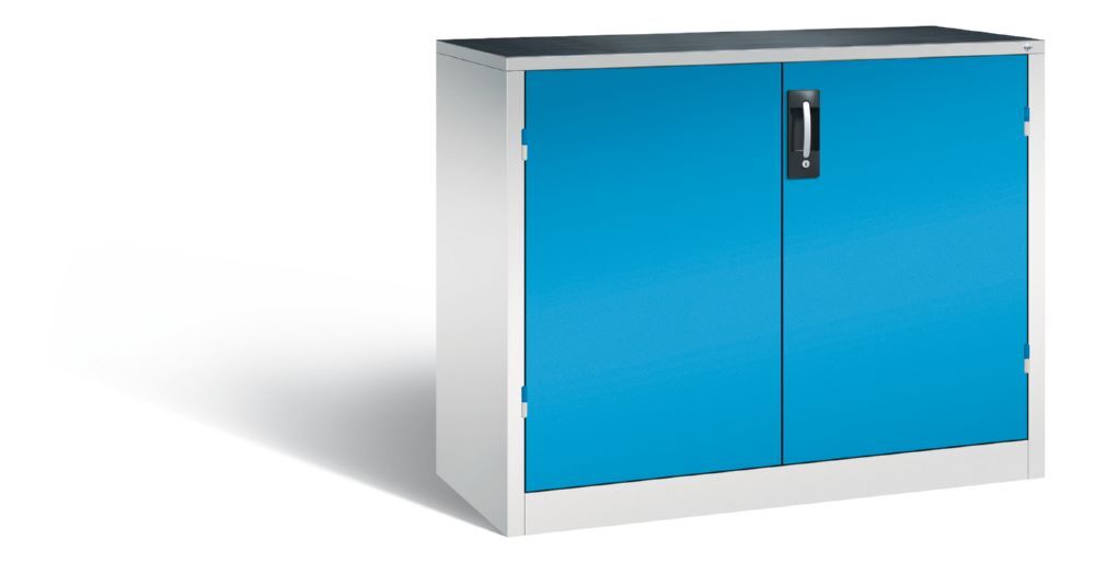 C+P Werkstattschrank mit Schubladen und Flügeltüren lichtblau 1200 x 500 x 1000 mm Produktbild C+P Werkstattschrank mit Schubladen und Flügeltüren lichtblau 1200 x 500 x 1000 mm
