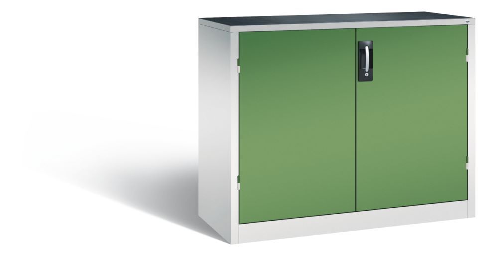 C+P Werkstattschrank mit Schubladen und Flügeltüren resedagrün 1200 x 500 x 1000 mm Produktbild C+P Werkstattschrank mit Schubladen und Flügeltüren resedagrün 1200 x 500 x 1000 mm