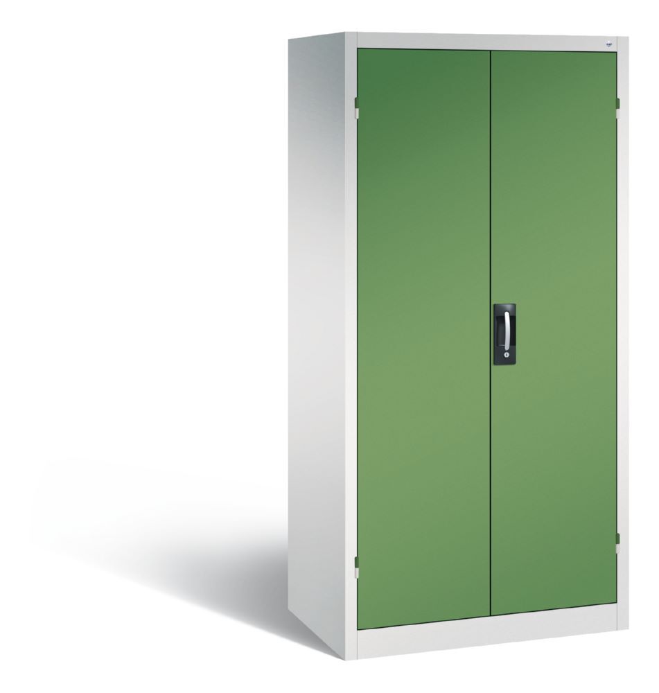 C+P Werkstattschrank mit Schubladenblock resedagrün 930 x 600 x 1950 mm Produktbild C+P Werkstattschrank mit Schubladenblock resedagrün 930 x 600 x 1950 mm