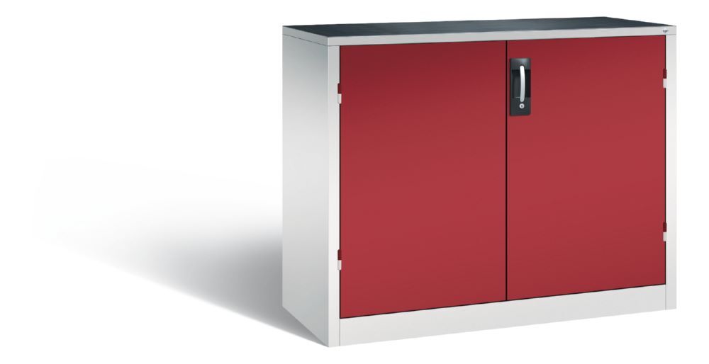 C+P Werkstattschrank mit Schubladen und Flügeltüren rubinrot 1200 x 500 x 1000 mm Produktbild C+P Werkstattschrank mit Schubladen und Flügeltüren rubinrot 1200 x 500 x 1000 mm