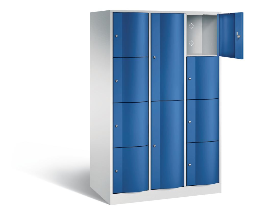 C+P XL Schließfachschrank Resisto 3 Abteile H 1950 x B 1148 x T 640 mm Produktbild C+P XL Schließfachschrank Resisto 3 Abteile H 1950 x B 1148 x T 640 mm bild 2
