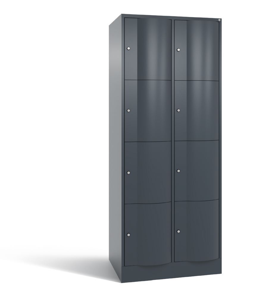C+P XL Schließfachschrank Resisto 8 Fächer 1950 x 772 x 640 mm in anthrazit Produktbild C+P XL Schließfachschrank Resisto 8 Fächer 1950 x 772 x 640 mm in anthrazit