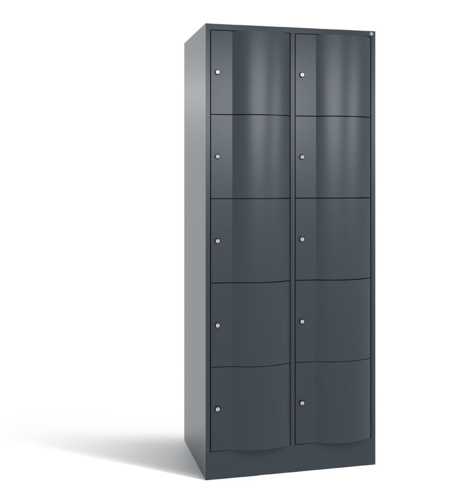 C+P XL Schließfachschrank Resisto 10 Fächer 1950 x 772 x 640 mm anthrazit Produktbild C+P XL Schließfachschrank Resisto 10 Fächer 1950 x 772 x 640 mm anthrazit
