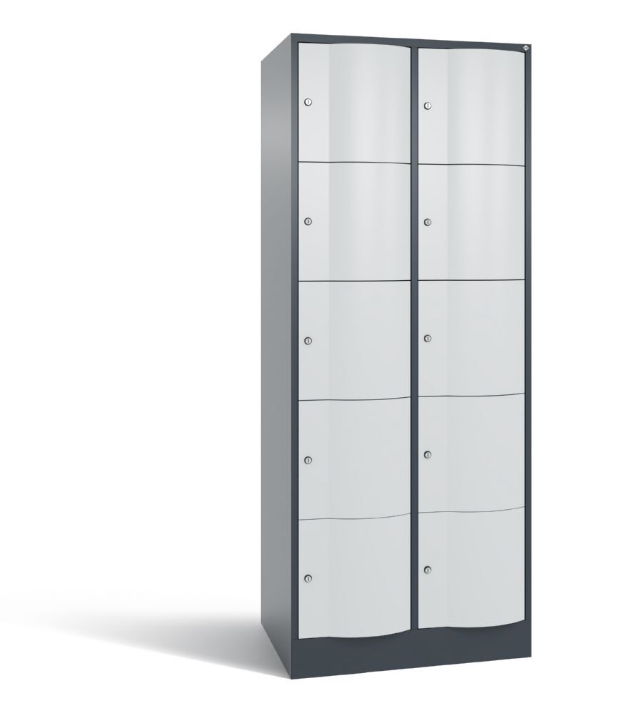C+P XL Schließfachschrank Resisto 10 Fächer 1950 x 772 x 640 mm anthrazit lichtgrau6 Produktbild C+P XL Schließfachschrank Resisto 10 Fächer 1950 x 772 x 640 mm anthrazit lichtgrau6