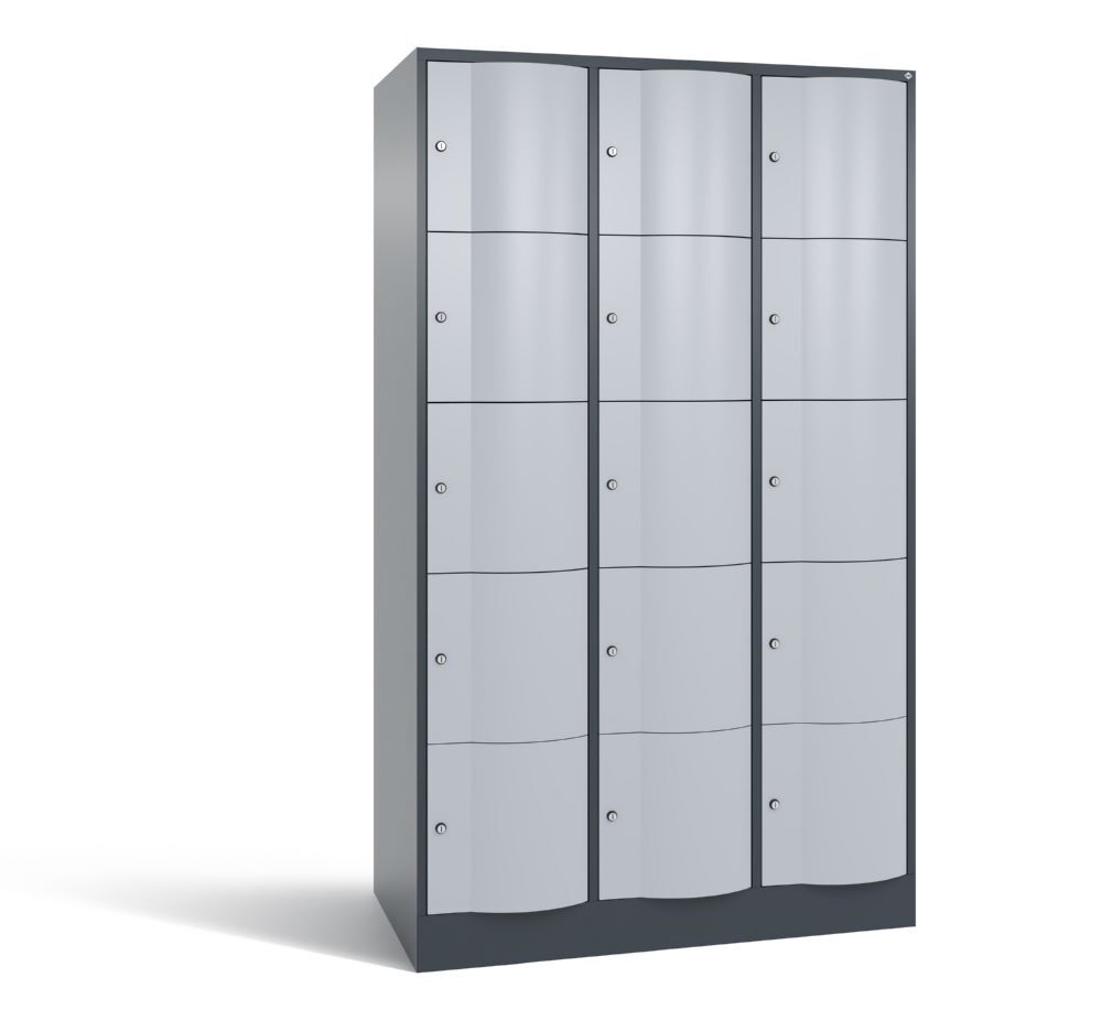 C+P XL Stahl Schließfachschrank Resisto 15 Fächer H 1950 x B 1148 x T 640 mm Produktbild C+P XL Stahl Schließfachschrank Resisto 15 Fächer H 1950 x B 1148 x T 640 mm