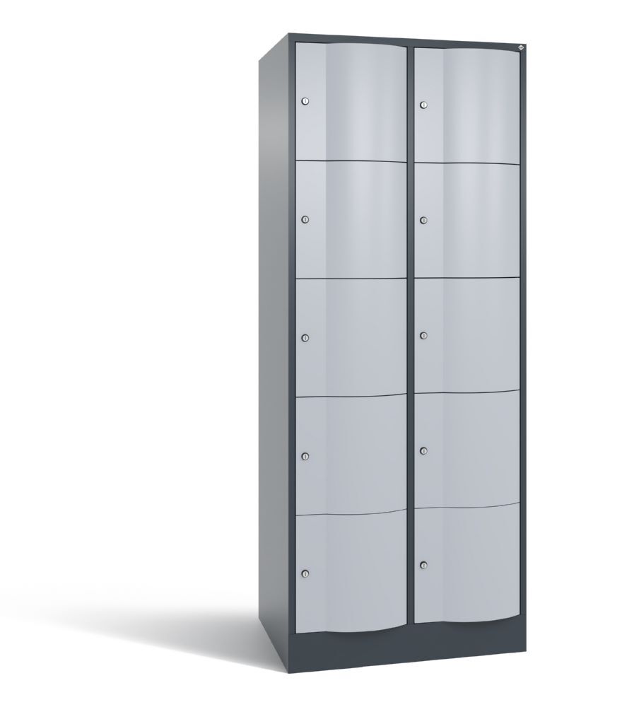 C+P XL Schließfachschrank Resisto 10 Fächer H 1950 x B 772 x T 640 mm Produktbild C+P XL Schließfachschrank Resisto 10 Fächer H 1950 x B 772 x T 640 mm