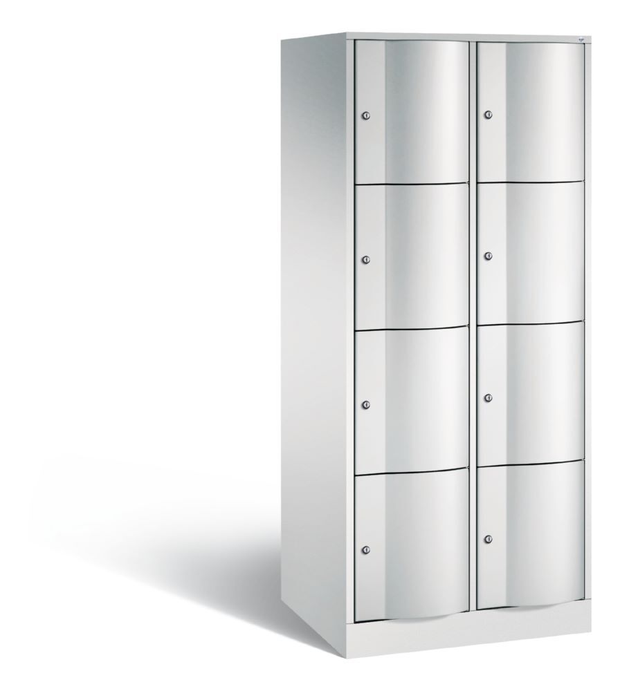 C+P XL Schließfachschrank Resisto 8 Fächer 1950 x 772 x 640 mm in lichtgrau Produktbild C+P XL Schließfachschrank Resisto 8 Fächer 1950 x 772 x 640 mm in lichtgrau