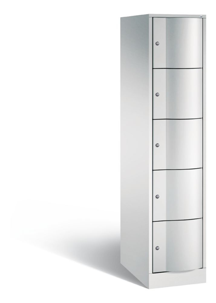C+P XL Schließfachschrank Resisto 5 Fächer lichtgrau 396 x 640 x 190 mm Produktbild C+P XL Schließfachschrank Resisto 5 Fächer lichtgrau 396 x 640 x 190 mm