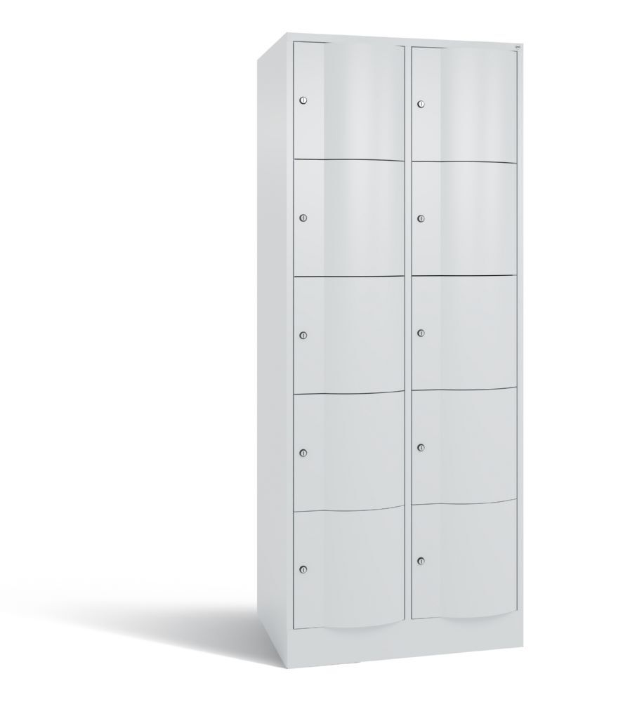 C+P XL Schließfachschrank Resisto 10 Fächer 1950 x 772 x 640 mm in lichtgrau Produktbild C+P XL Schließfachschrank Resisto 10 Fächer 1950 x 772 x 640 mm in lichtgrau