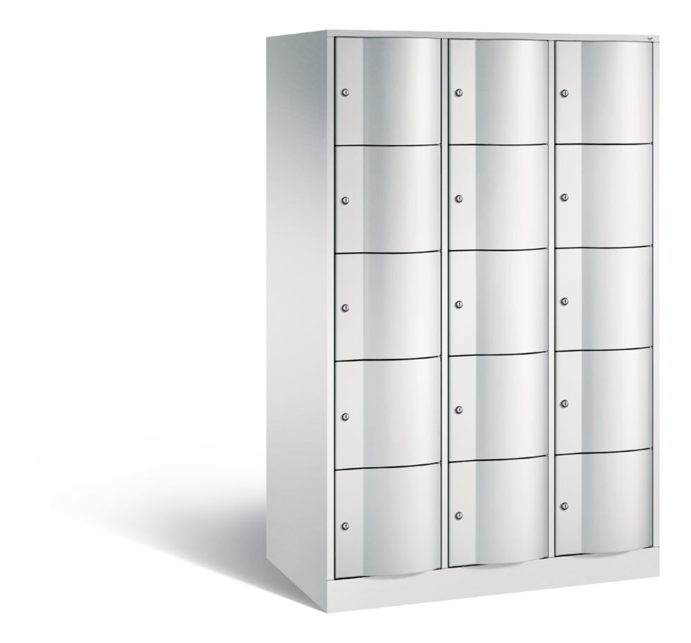 C+P XL Schließfachschrank Resisto 15 Fächer 1950 x 1148 x 640 mm lichtgrau Produktbild C+P XL Schließfachschrank Resisto 15 Fächer 1950 x 1148 x 640 mm lichtgrau