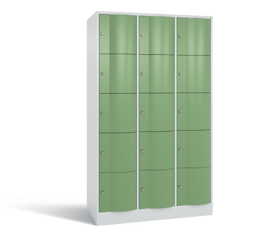 C+P XL Stahl Schließfachschrank Resisto 15 Fächer 1950 x 1148 x 640 mm Produktbild C+P XL Stahl Schließfachschrank Resisto 15 Fächer 1950 x 1148 x 640 mm