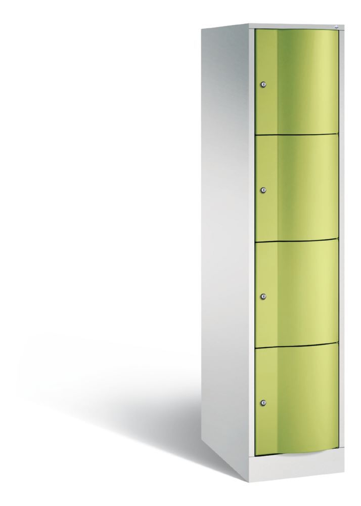 C+P Schließfachschrank XL Resisto 4 Fächer viridingrün 396 x 640 x 1950 mm Produktbild C+P Schließfachschrank XL Resisto 4 Fächer viridingrün 396 x 640 x 1950 mm