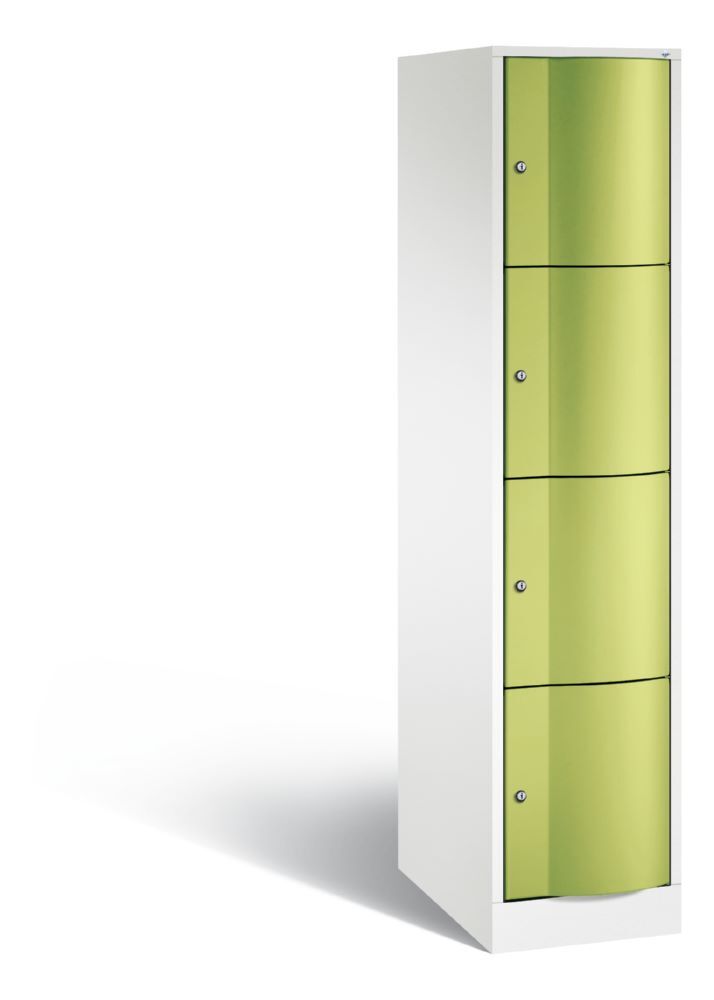 C+P XL Schließfachschrank Resisto 4 Fächer viridingrün 396 x 640 x 1950 mm Produktbild C+P XL Schließfachschrank Resisto 4 Fächer viridingrün 396 x 640 x 1950 mm