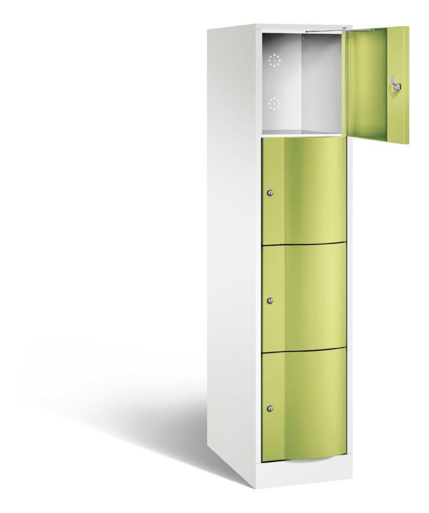 C+P XL Schließfachschrank Resisto 4 Fächer viridingrün 396 x 640 x 1950 mm Produktbild C+P XL Schließfachschrank Resisto 4 Fächer viridingrün 396 x 640 x 1950 mm bild 2