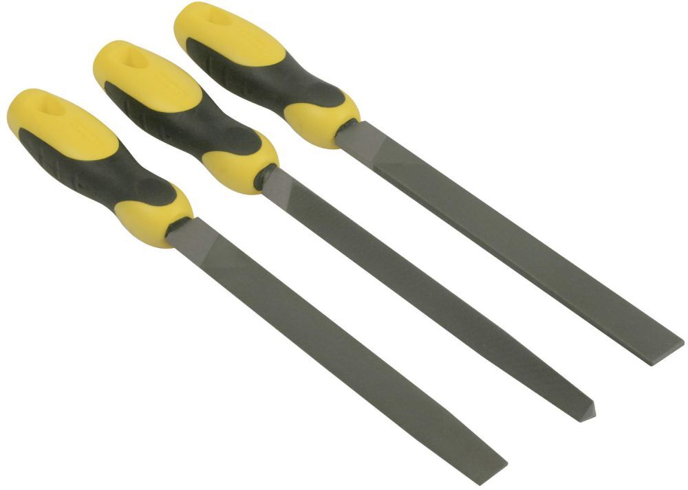 Stanley Feilen-Satz, 3-tlg. 200mm Hieb 2 Produktbild Stanley Feilen-Satz, 3-tlg. 200mm Hieb 2