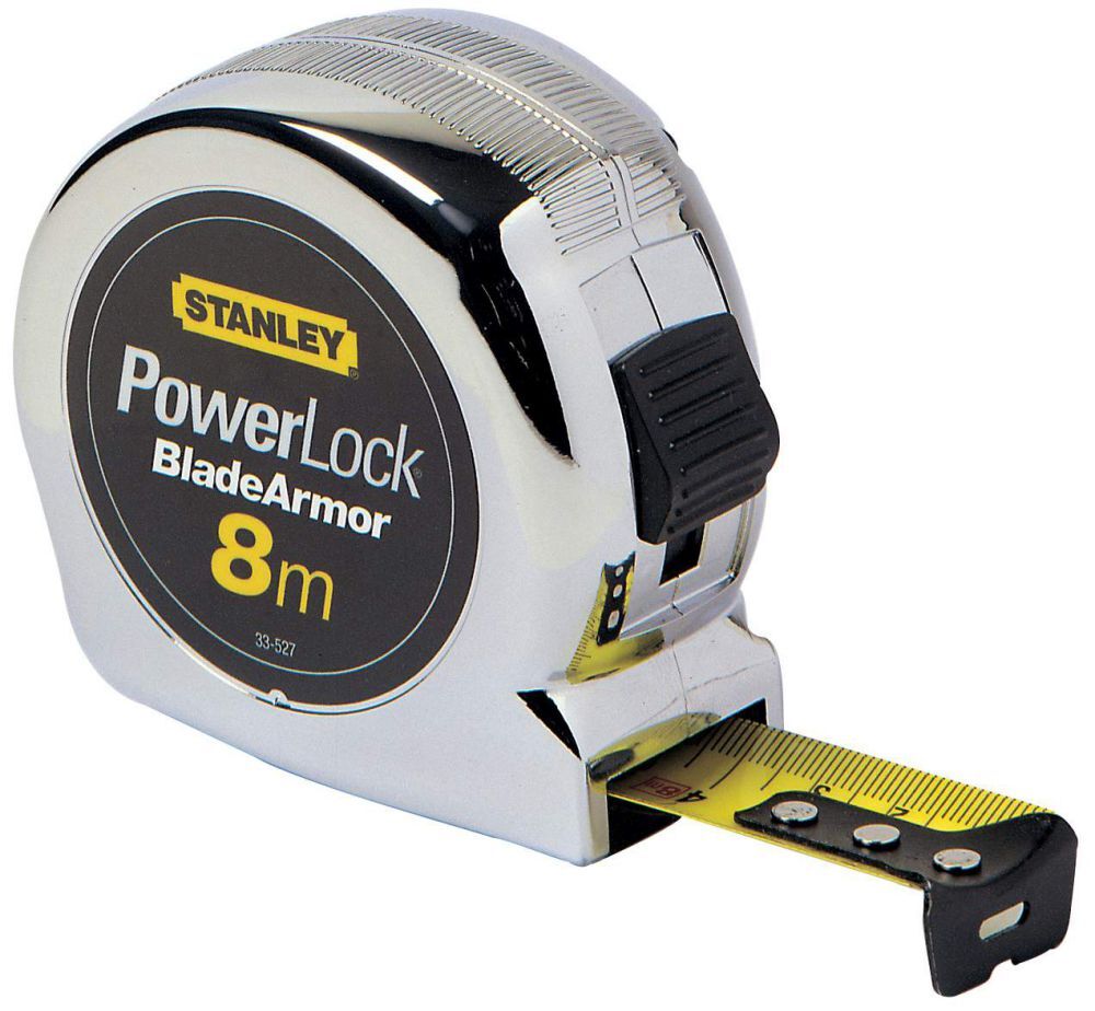 Stanley Bandmass Powerlock Blade Armor 8m/25mm Produktbild Stanley Bandmass Powerlock Blade Armor 8m/25mm