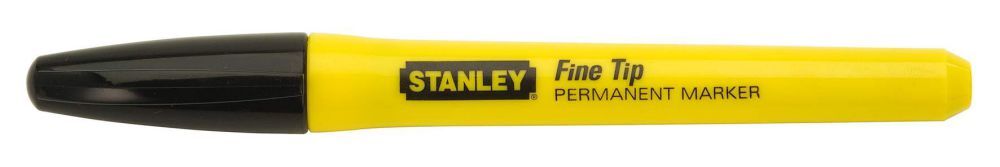 Stanley Permanentmarker Stanley schwarz fein 2St Produktbild Stanley Permanentmarker Stanley schwarz fein 2St