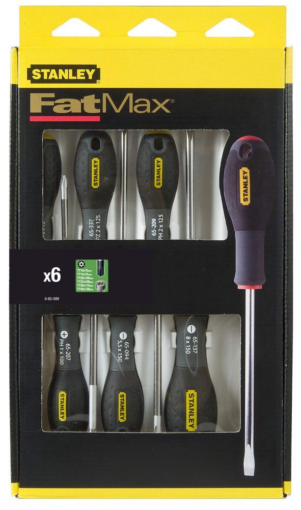Stanley FATMAX Schraubendreher Set FatMax 3-tlg, TX Produktbild Stanley FATMAX Schraubendreher Set FatMax 3-tlg, TX