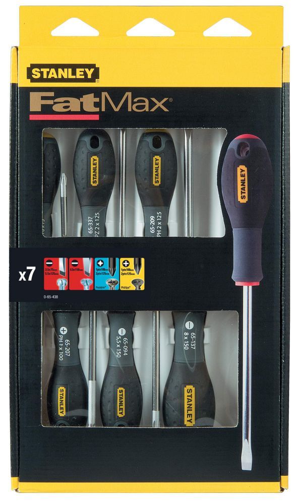 Stanley FATMAX Schraubendreher-Set FatMax 7-tlg, Schl./PH/PZ Produktbild Stanley FATMAX Schraubendreher-Set FatMax 7-tlg, Schl./PH/PZ