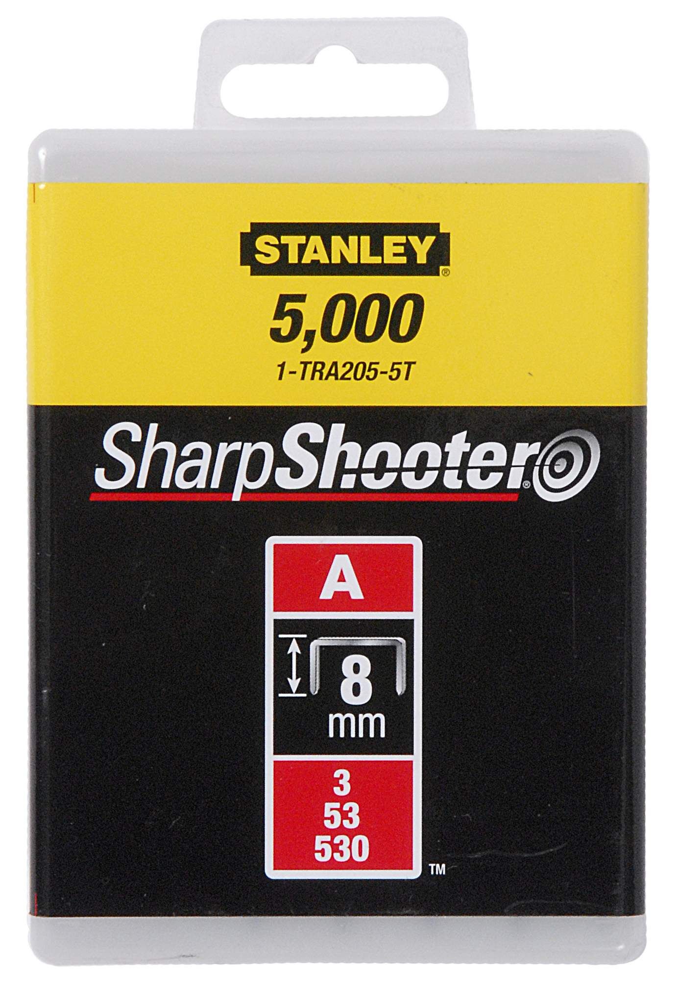 Stanley Klammern Typ A 8mm 5000 St. Produktbild Stanley Klammern Typ A 8mm 5000 St.