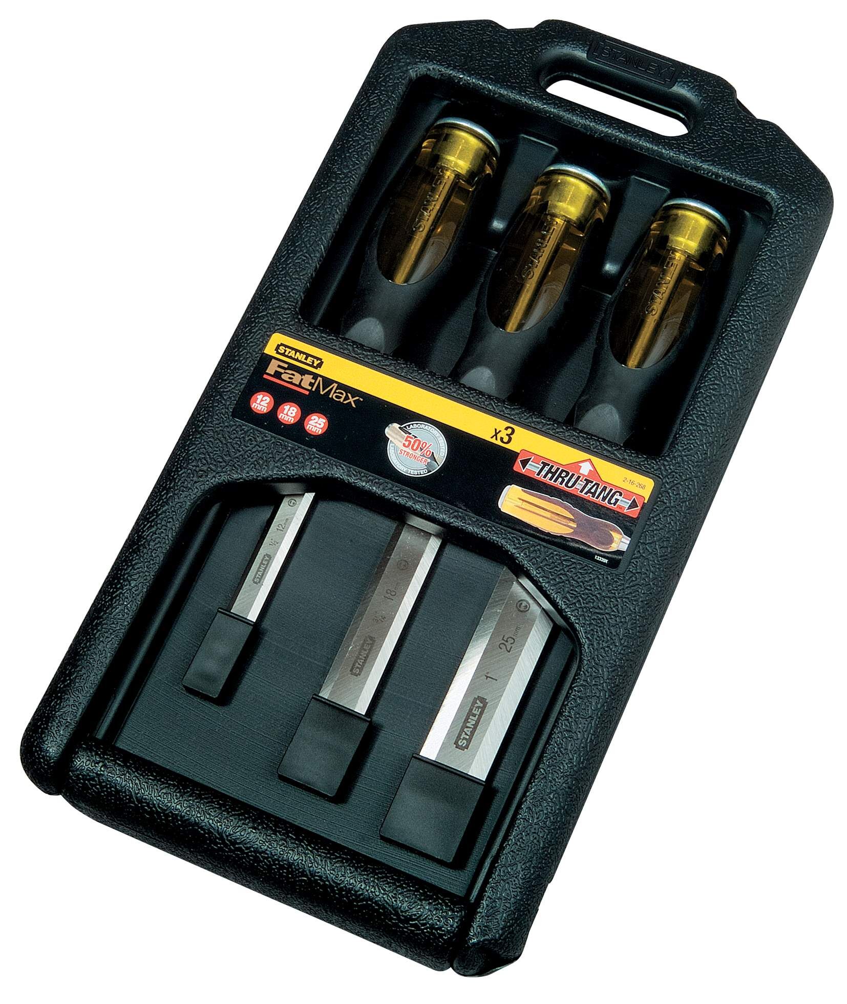 Stanley FATMAX Stechbeitel-Satz, FatMax, 3-tlg, 12-25mm Produktbild Stanley FATMAX Stechbeitel-Satz, FatMax, 3-tlg, 12-25mm