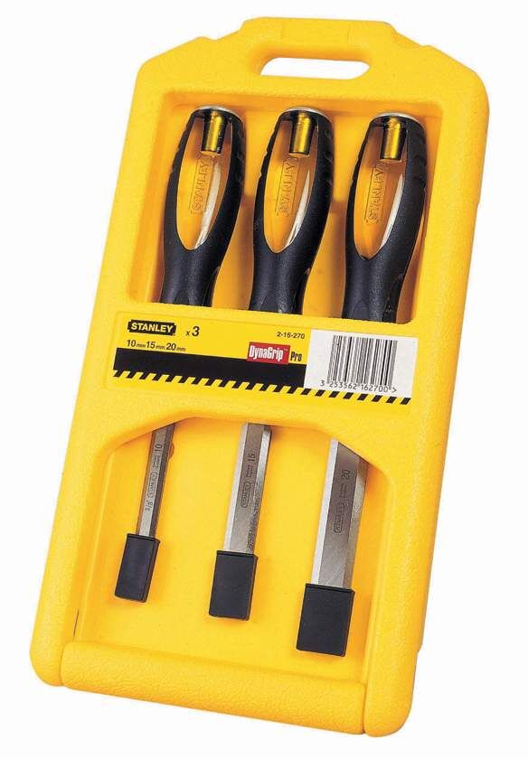 Stanley Stechbeitel-Satz, FatMax, 3-tlg, 10-20mm Produktbild Stanley Stechbeitel-Satz, FatMax, 3-tlg, 10-20mm