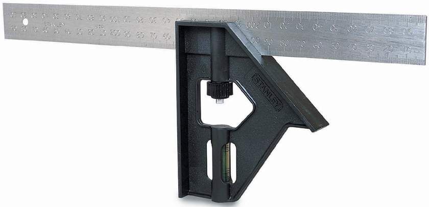 Stanley Kombinationswinkel Metallgriff 300mm Produktbild Stanley Kombinationswinkel Metallgriff 300mm