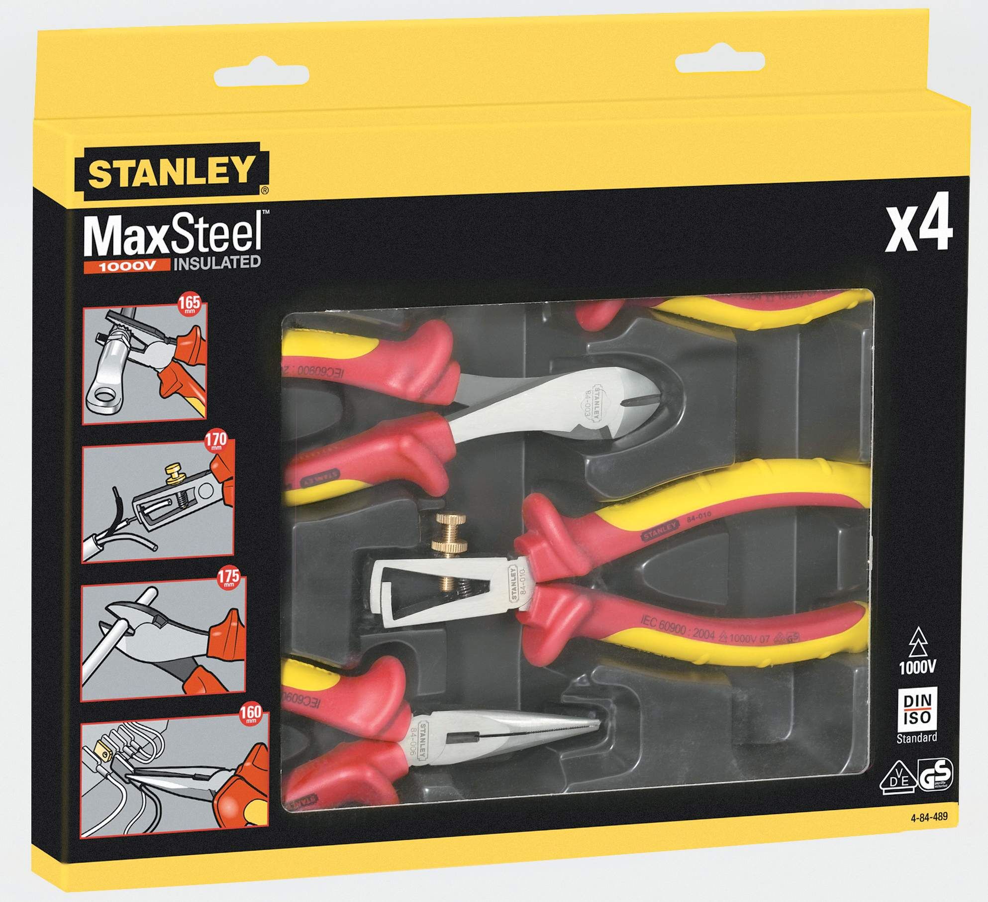 Stanley Zangenset VDE FatMax, 4-teilig Produktbild Stanley Zangenset VDE FatMax, 4-teilig