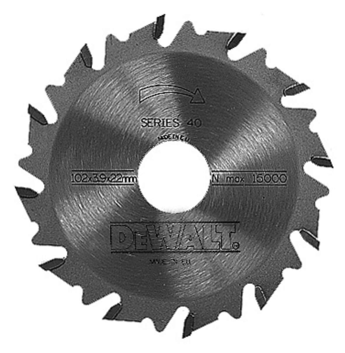 DeWALT Nutfräser HM 102/22/4,0mm 12WZ Produktbild DeWALT Nutfräser HM 102/22/4,0mm 12WZ