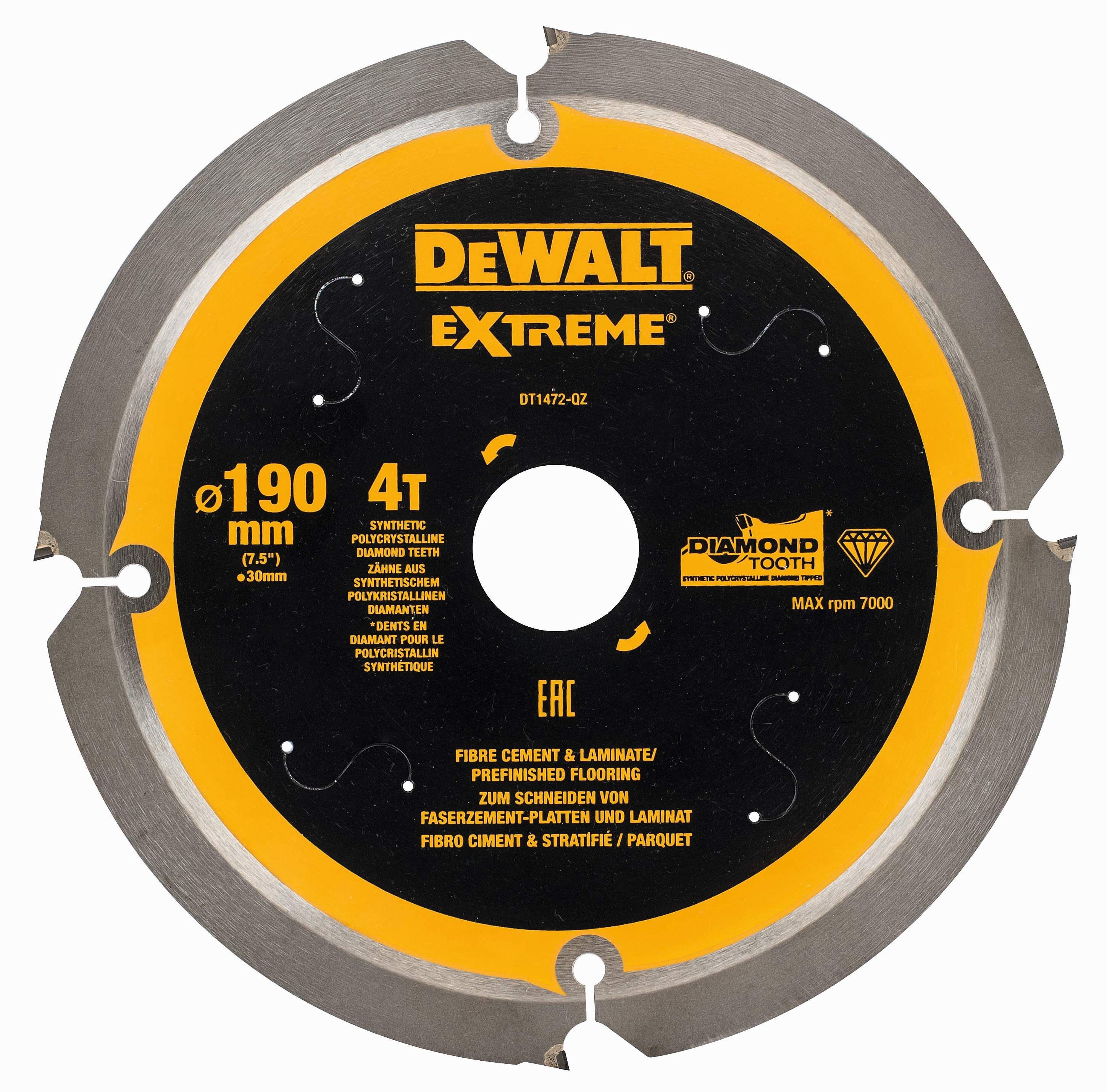 DeWALT Kreissägeblatt PCD 165/20mm 4Z Produktbild DeWALT Kreissägeblatt PCD 165/20mm 4Z