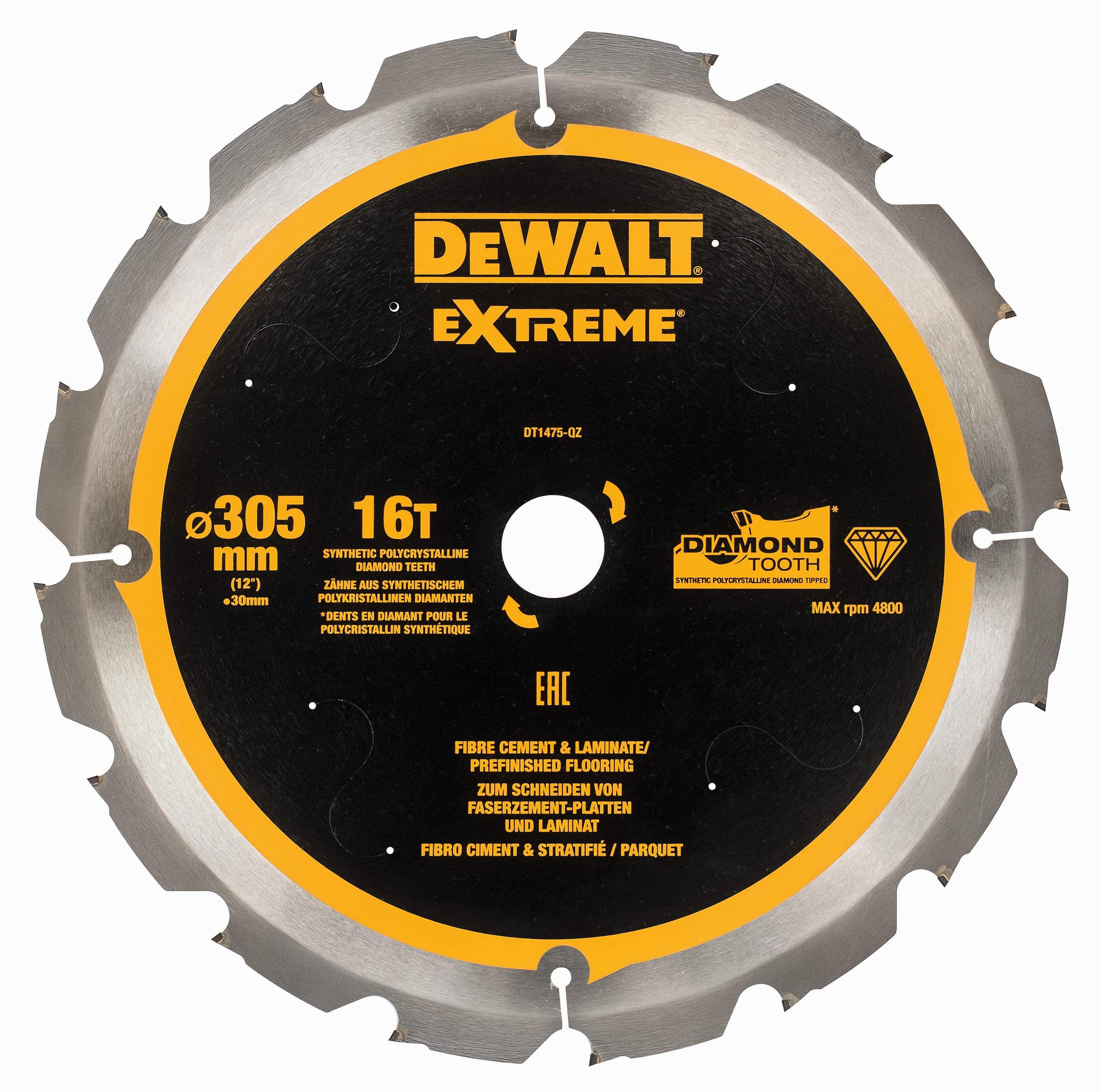 DeWALT Kreissägeblatt PCD 305/30mm 16Z Produktbild DeWALT Kreissägeblatt PCD 305/30mm 16Z