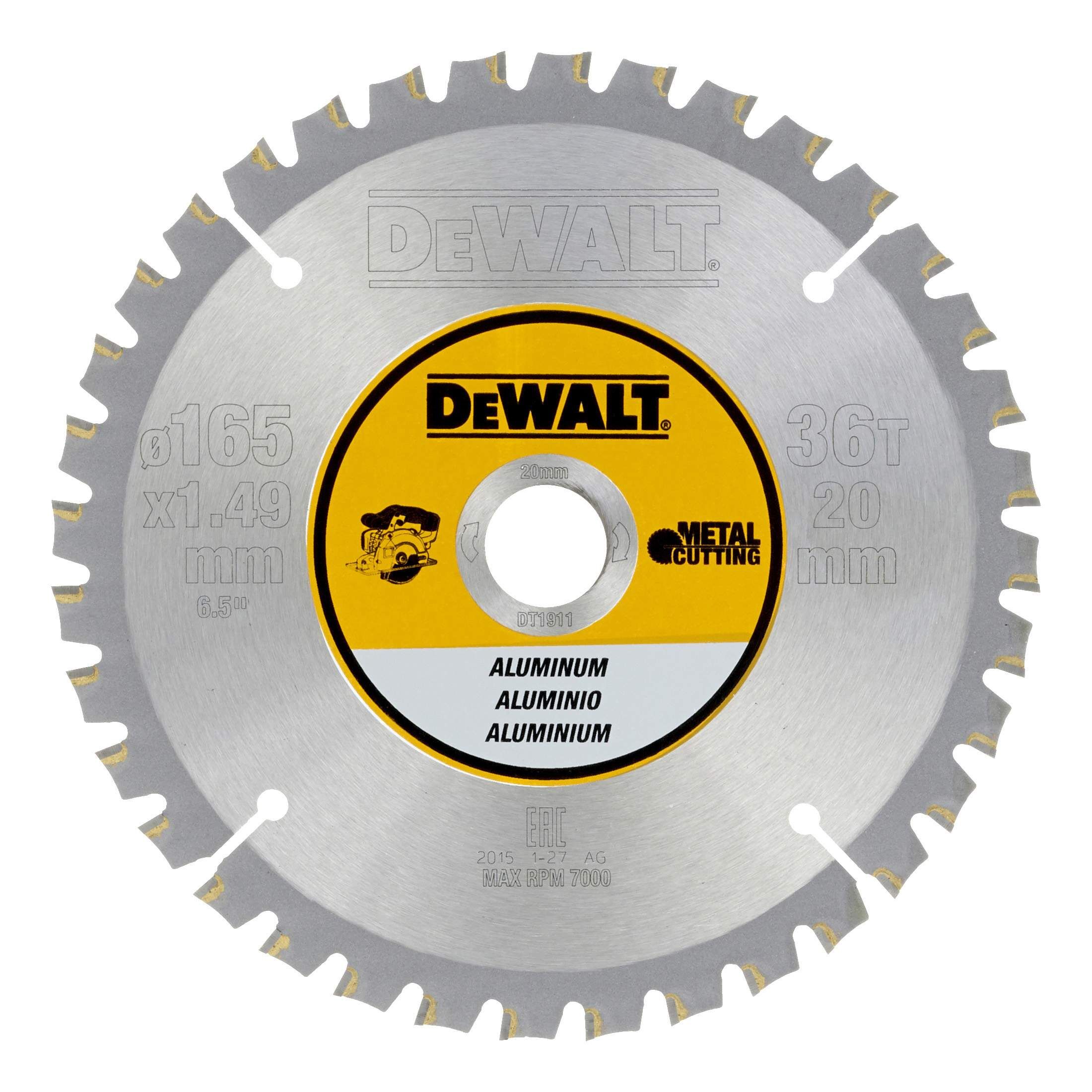 DeWALT Kreissägeblatt für Akku Handkreissägen 165/20mm 36FZ Produktbild DeWALT Kreissägeblatt für Akku Handkreissägen 165/20mm 36FZ