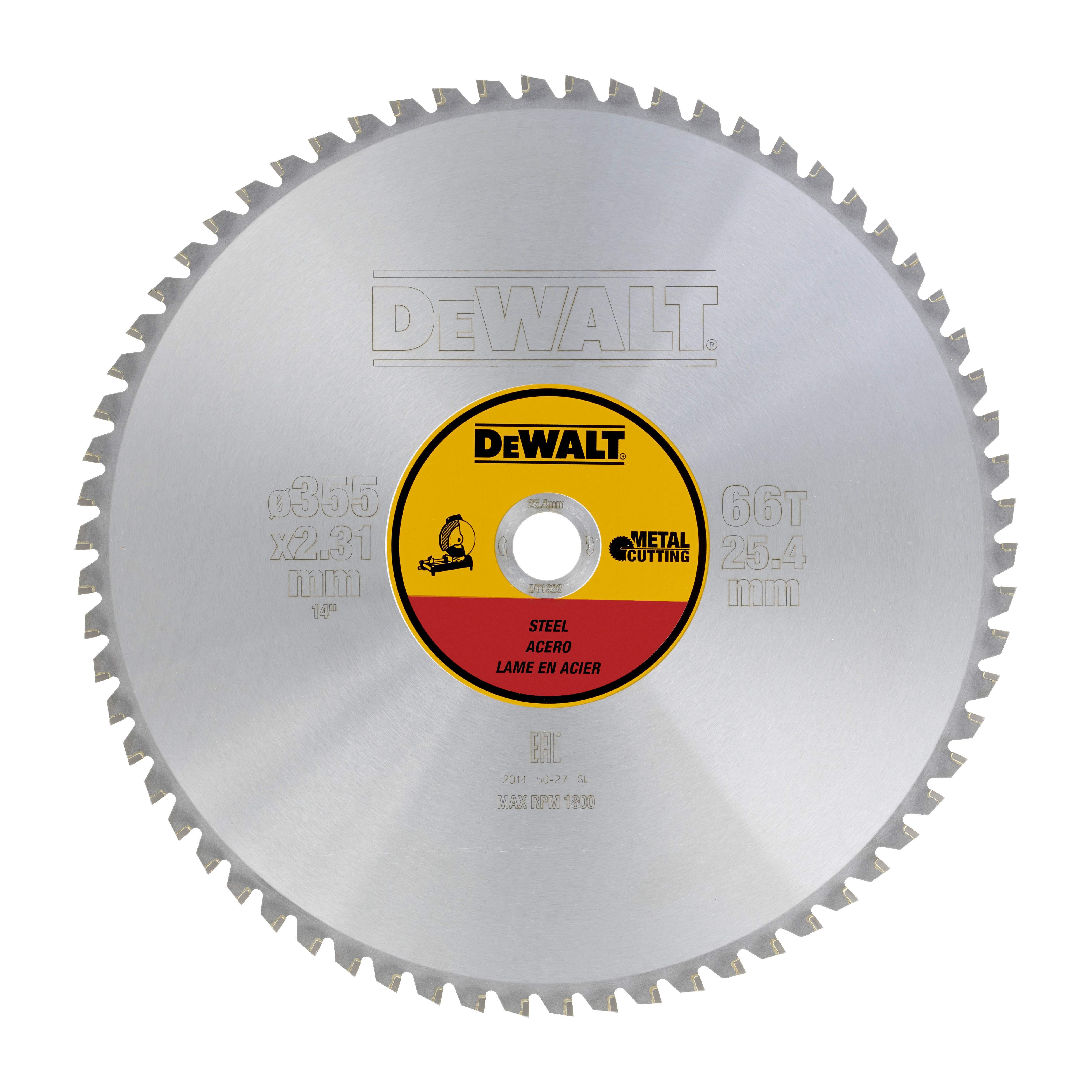 DeWALT Kreissägeblatt für stationäre Maschinen 355/25,4mm 66TFZ Produktbild DeWALT Kreissägeblatt für stationäre Maschinen 355/25,4mm 66TFZ