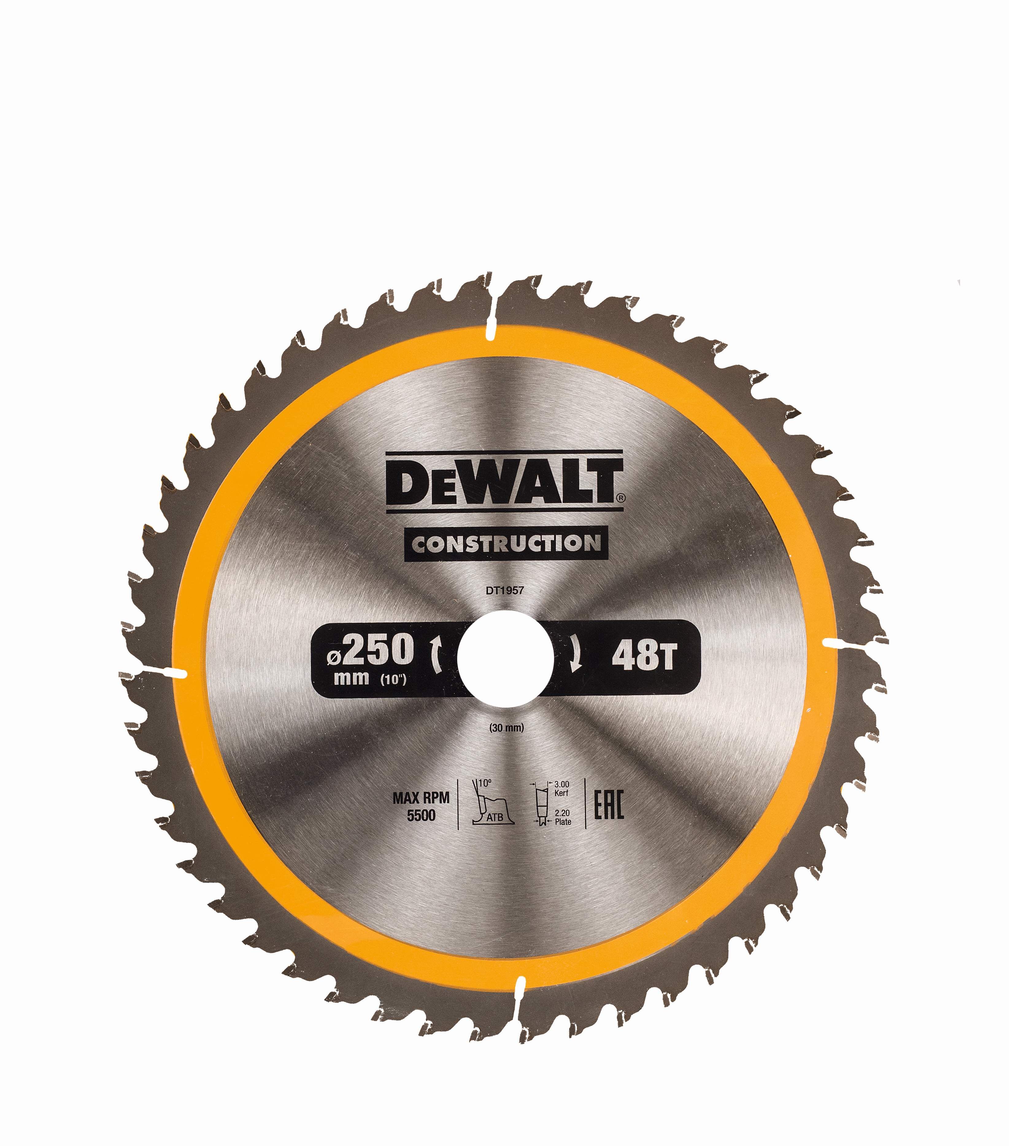 DeWALT Kreissägeblatt für stationäre Sägen 250/30mm 48WZ Produktbild DeWALT Kreissägeblatt für stationäre Sägen 250/30mm 48WZ