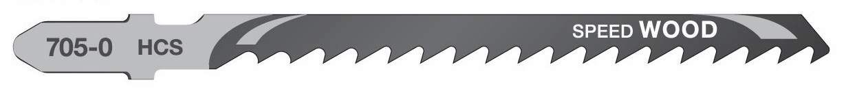 DeWALT Stichsägeblatt 100-70 mm HCS Holz bis 60mm 5 Stück Produktbild DeWALT Stichsägeblatt 100-70 mm HCS Holz bis 60mm 5 Stück