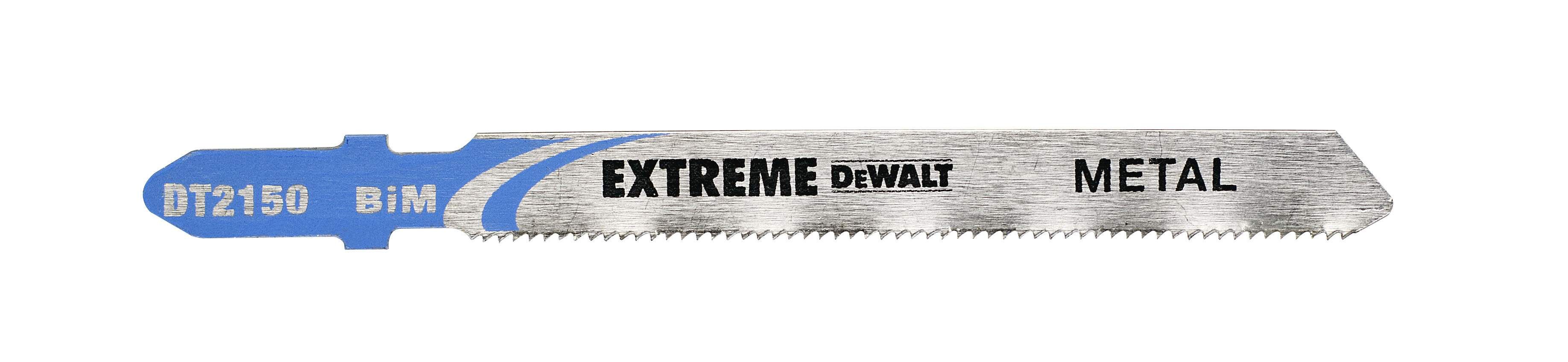 DeWALT Stichsägeblatt BIM Metall bis 3mm 3Stk Produktbild DeWALT Stichsägeblatt BIM Metall bis 3mm 3Stk