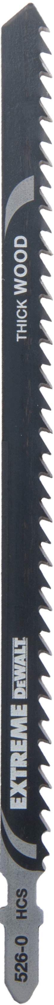 DeWALT Stichsägeblatt HCS Holz bis 120mm 5Stk Produktbild DeWALT Stichsägeblatt HCS Holz bis 120mm 5Stk