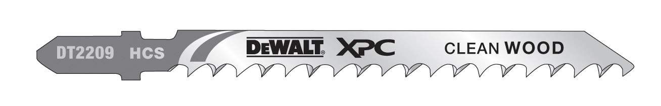 DeWALT Stichsägeblatt 100-70-4.2mm HCS Holz bis 60mm 5 Stück Produktbild DeWALT Stichsägeblatt 100-70-4.2mm HCS Holz bis 60mm 5 Stück