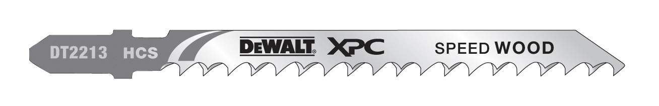 DeWALT Stichsägeblatt HCS Holz bis 60mm 5 Stück Produktbild DeWALT Stichsägeblatt HCS Holz bis 60mm 5 Stück